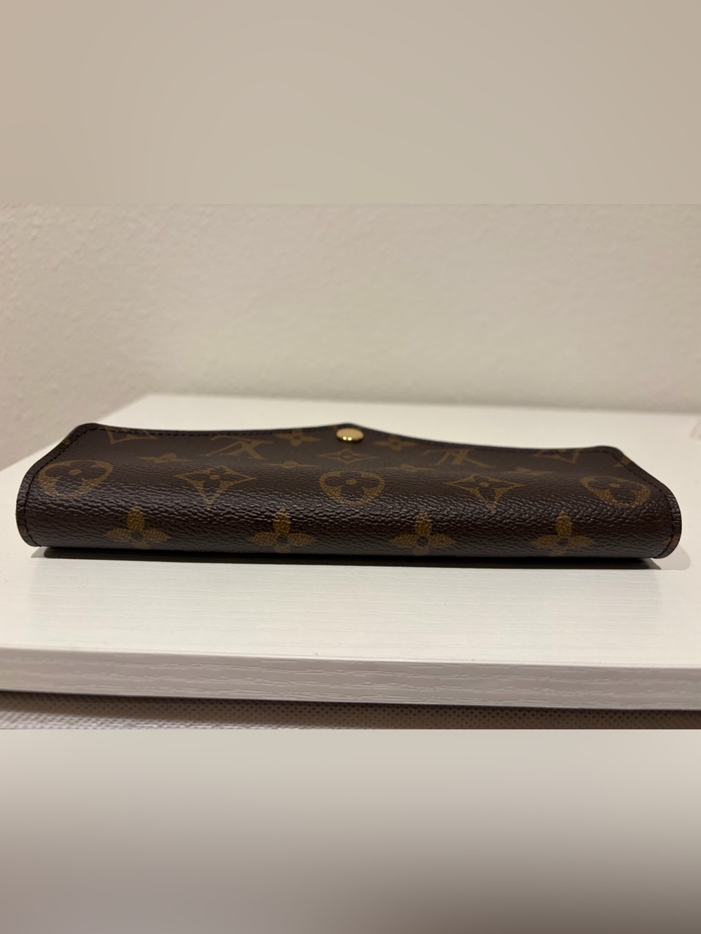Louis Vuitton Monogram Canvas Envelope Clutch in Brown & Gold - Picture 3 of 14